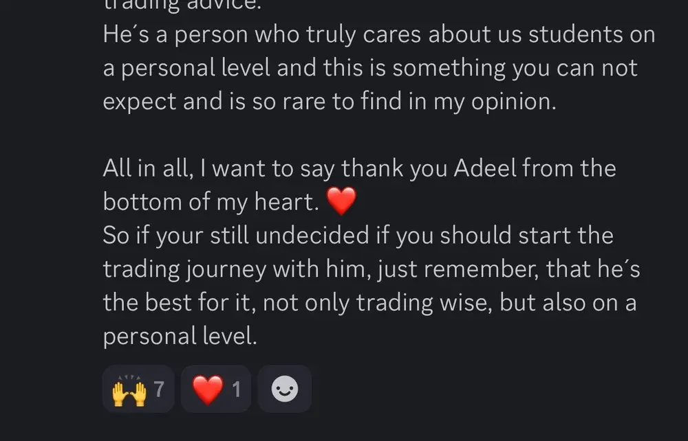 Wall Street Akhi member feedback screenshot 4