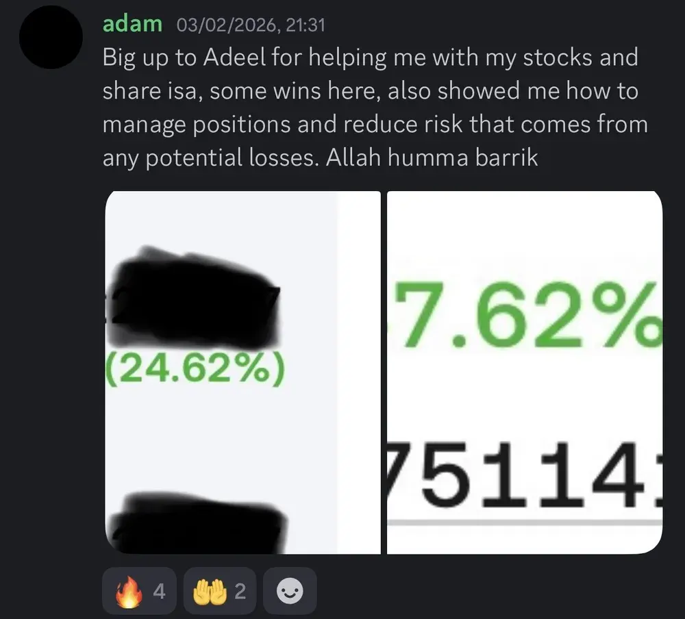 Wall Street Akhi member feedback screenshot 9