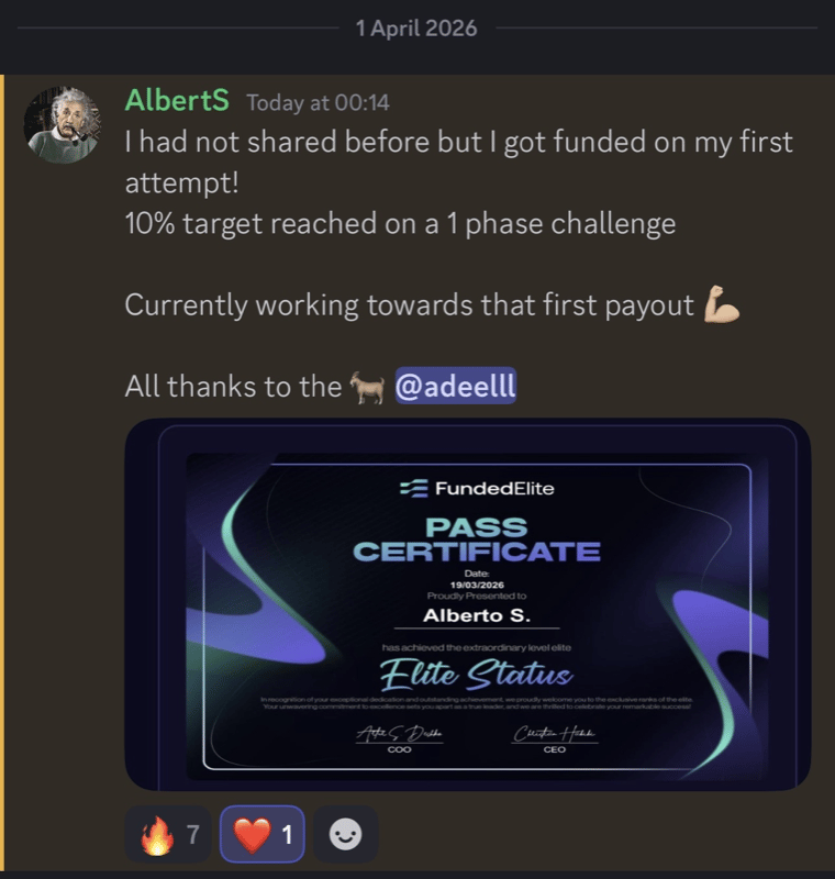 Student funded account screenshot