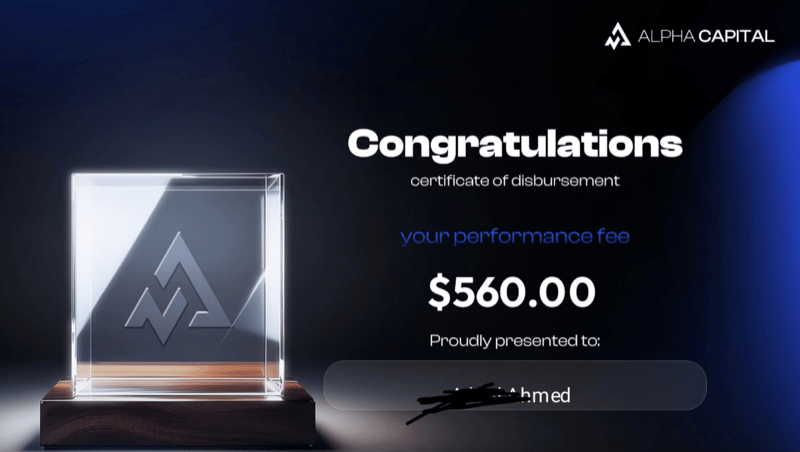 Student prop firm payout screenshot 4